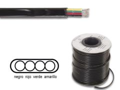 Velleman TFC4008BK cable telefónico 100 m Negro