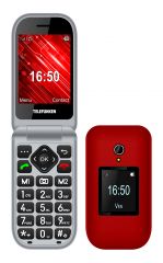 Telefunken s460 2.8" + 1,77" senior phone rojo