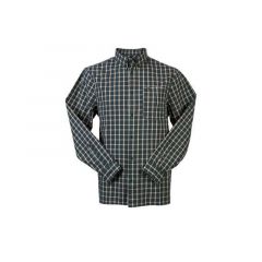 Camisa de manga larga a cuadros Gamo Tiber, 100% algodón, con trabilla recoge mangas, tallas M - XXL, 455003997