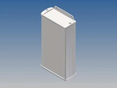 Carcasa de aluminio - color blanco - 160 x 85.8 x 36.9 mm - con brida