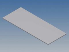 Panel de aluminio para 10001 / mc 11 - gris plata - 77 x 31 x 1 mm