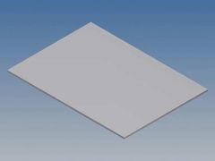 Panel de aluminio para 10003 / mc 22 - gris plata - 77 x 55 x 1 mm