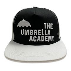 Umbrella academy - mono logo (unisex white snapback cap) one size