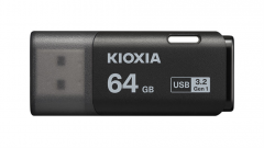 Kioxia LU301K064GG4 unidad flash USB 64 GB USB tipo A 3.2 Gen 1 (3.1 Gen 1) Negro