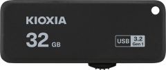 Kioxia TransMemory U365 unidad flash USB 32 GB USB tipo A 3.2 Gen 1 (3.1 Gen 1) Negro