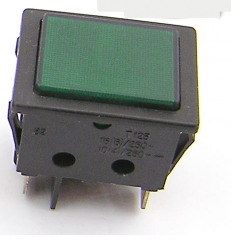 Indicador luminoso 16A/250V Faston Electro DH Color Negro y Verde 11.405.SL/NV