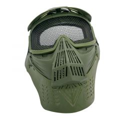 Máscara para airsoft de color verde con rejilla Amont 6053V