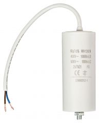 Fixapart W9-11260N condensador Blanco Fixed capacitor Cilíndrico