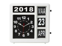 Velleman WC106 reloj de mesa o pared Reloj mecánico Rectángulo Negro, Blanco