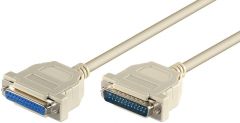 Microconnect MODGR10 cable de serie Blanco 10 m DB25