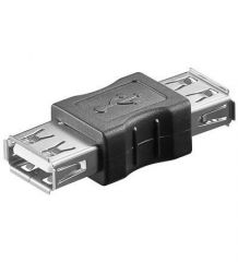 Microconnect USBAFAF cambiador de género para cable USB A Negro