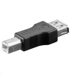 Microconnect USB A/USB B M-F Negro