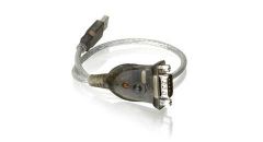 iogear USB to Serial RS-232 Adapter cable de serie Gris 0,4 m USB tipo A DB-9