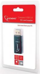 Gembird UHB-CR3-01 lector de tarjeta USB Negro
