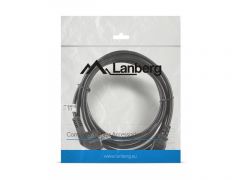 Lanberg CA-C13C-11CC-0050-BK cable de transmisión Negro 5 m C13 acoplador CEE7/7