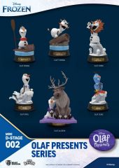 Frozen: el reino del hielo pack de 6 estatuas mini diorama stage olaf presents 12 cm