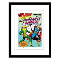 Marvel póster enmarcado collector print loki comic