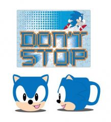 Sonic the hedgehog taza y puzzle set sonic