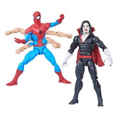 The amazing spider-man marvel legends pack de 2 figuras spider-man & morbius 15 cm