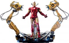 Iron man 2 figura 1/4 iron man mark iv with suit-up gantry 49 cm