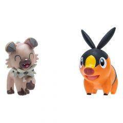 Pokémon pack de 2 figuras battle figure set tepig, rockruff