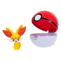 Pokémon clip'n'go poké balls fennekin & poké ball