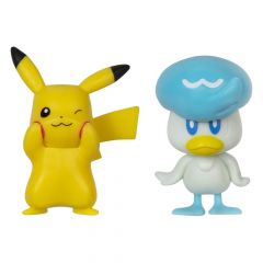 Pokémon gen ix pack de 2 minifiguras battle figure pack pikachu & quaxly 5 cm
