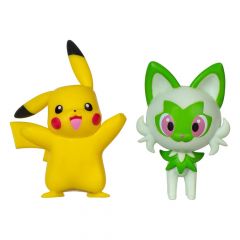 Pokémon gen ix pack de 2 minifiguras battle figure pack pikachu & sprigatito 5 cm