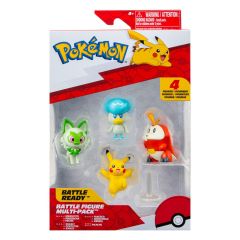 Pokémon gen ix pack de 4 figuras battle figure set