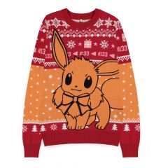Pokemon sweatshirt christmas jumper eevee talla l