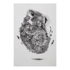 Maxwell & Williams Marini Ferlazzo Paño de Cocina con Diseño de Koala de 100% Algodón, 50 x 70 cm – Blanco