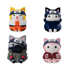 Naruto shippuden mega cat project figuras nyaruto! reboot team 7 special set 10 cm