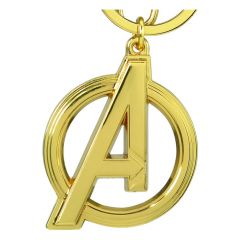 Marvel llavero metálico avengers classic a logo gold colored