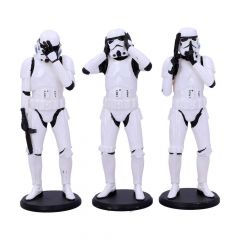 Original stormtrooper pack de 3 figuras three wise stormtroopers 14 cm