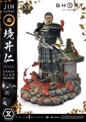 Ghost of tsushima estatua 1/4 sakai clan armor deluxe bonus version 60 cm