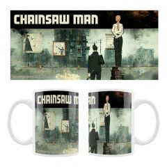 Chainsaw man taza cerámica makima & aki