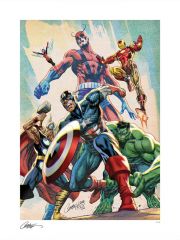 Marvel litografia the avengers 46 x 61 cm - sin marco