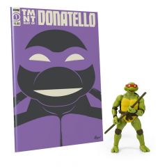 Tortugas ninja figura y cómic bst axn x idw donatello exclusive 13 cm