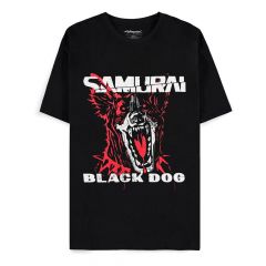 Cyberpunk 2077 camiseta black dog samurai album art talla s
