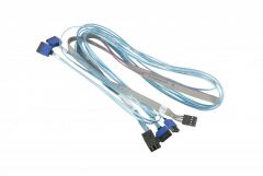 Supermicro CBL-SAST-0699 cable de SATA 90 m Azul, Gris