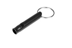 Silbato de supervivencia guard whistle aluminio negro (yc-010-bl)