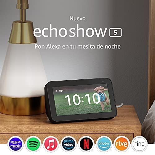 Echo Show 5 (3.ª generación), Pantalla táctil inteligente con Alexa  diseñada para controlar tus dispositivos de Hogar digital y más