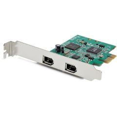 StarTech.com Tarjeta PCI Express FireWire de 2 Puertos - Adaptador PCIe FireWire 1394a