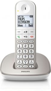 Teléfono inalámbrico philips xl4901s/23/ plata y blanco