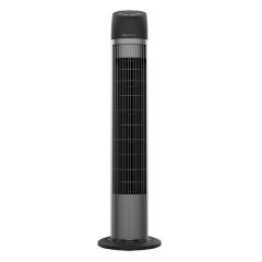 Ventilador de torre de 45 W y 33” con mando a distancia, indicador LED, 3 velocidades, oscilación y temporizador 3 h.