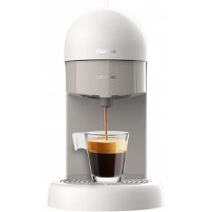 Cafetera espresso muy compacta con 19 bares, apta para café molido y cápsulas ESE.