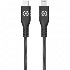 Celly PL2MUSBCLIGHT cable de conector Lightning 2 m Negro