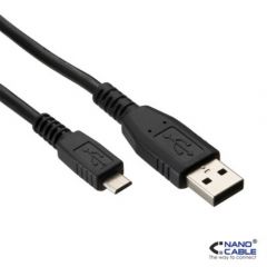 Nanocable CABLE USB 2.0, TIPO A/M-MICRO USB B/M, 0.8 M