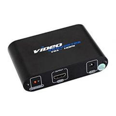 Nanocable Conversor SVGA+Audio a HDMI con Alimentación, SVGA/H+Jack 3.5/H-HDMI A/H, Negro