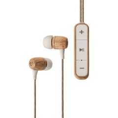 Energy Sistem Earphones Eco Bluetooth Beech Wood Auriculares (Intrauditivos, Madera Sostenible, Cable de cáñamo, Micrófono, USB Tipo C, Bluetooth 5.1)- Haya